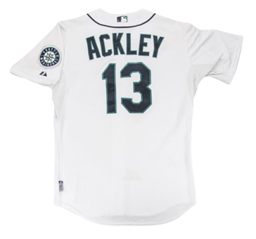 2012 Dustin Ackley Game Worn Seattle Mariners Home Jersey (MLB Authenticated) - PHOTO MATCHED